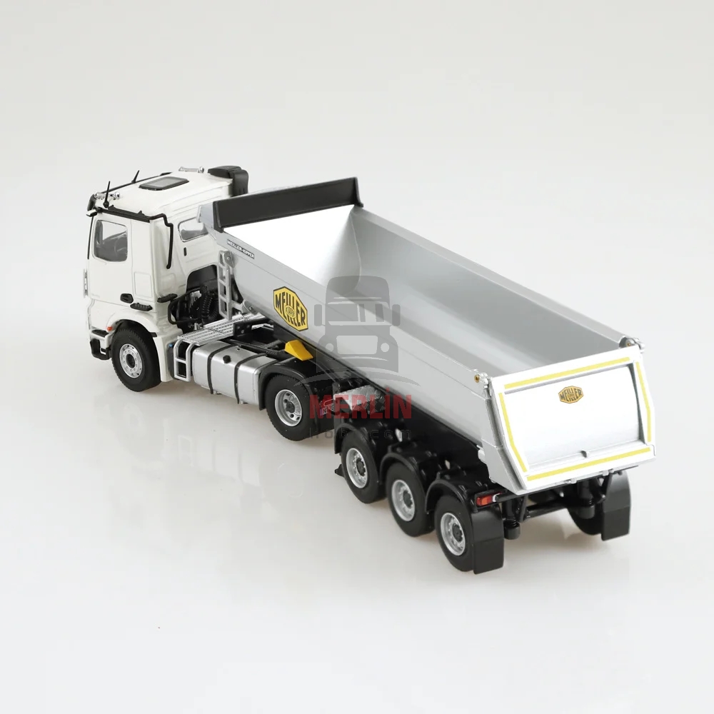 1/50 Mercedes Arocs 4x2 Beyaz  + Meiller Damper Dorseli