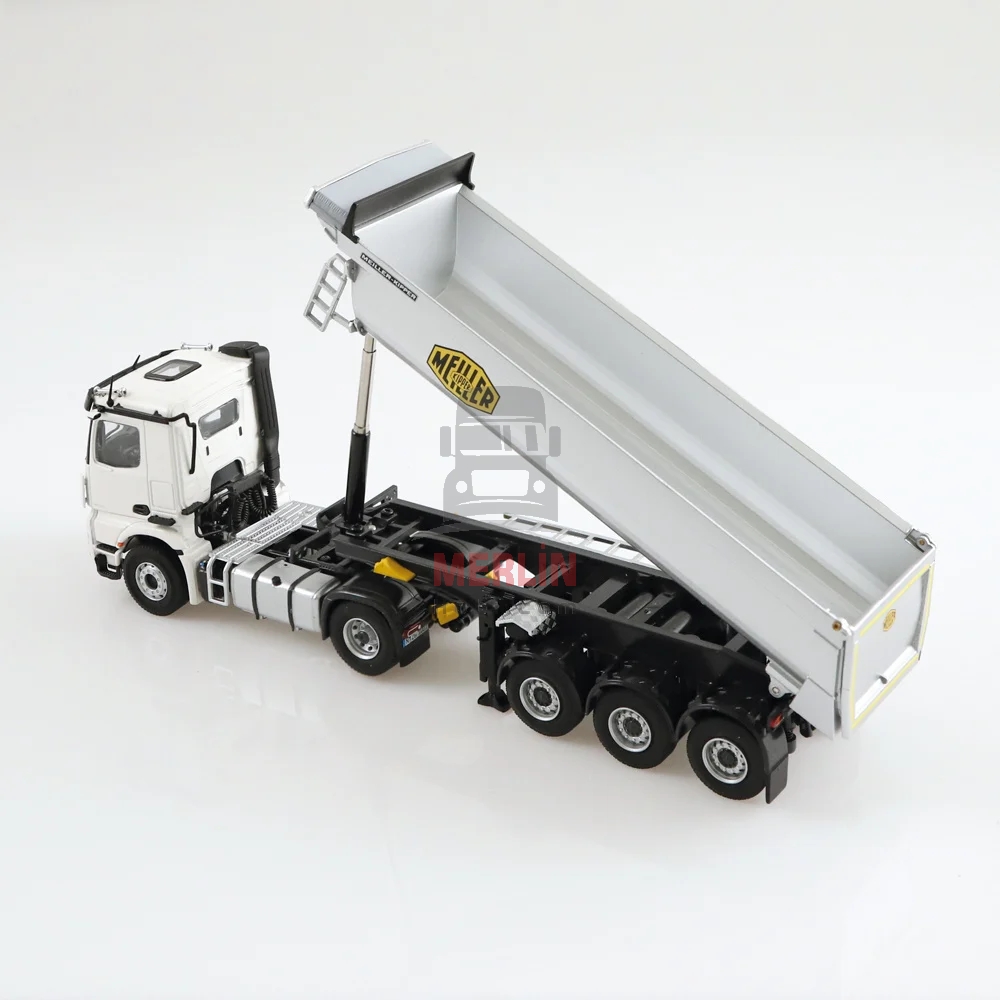 1/50 Mercedes Arocs 4x2 Beyaz  + Meiller Damper Dorseli
