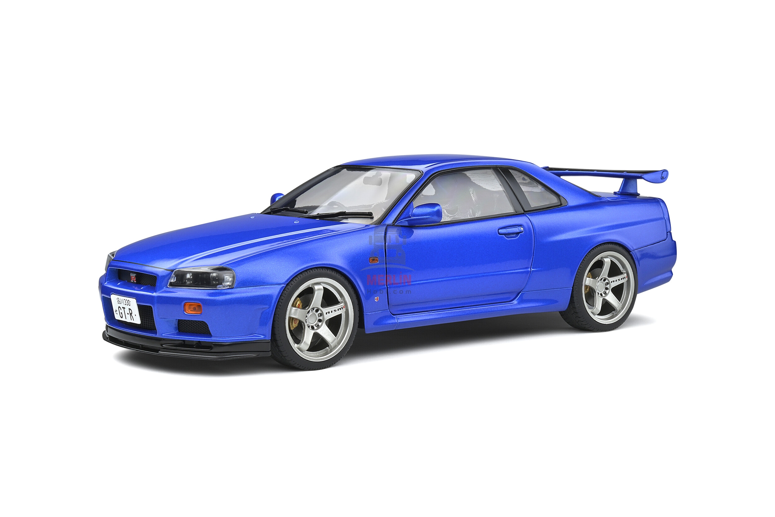 1/18 -NISSAN SKYLINE (R34) GT-R – BAYSIDE BLUE – 1999