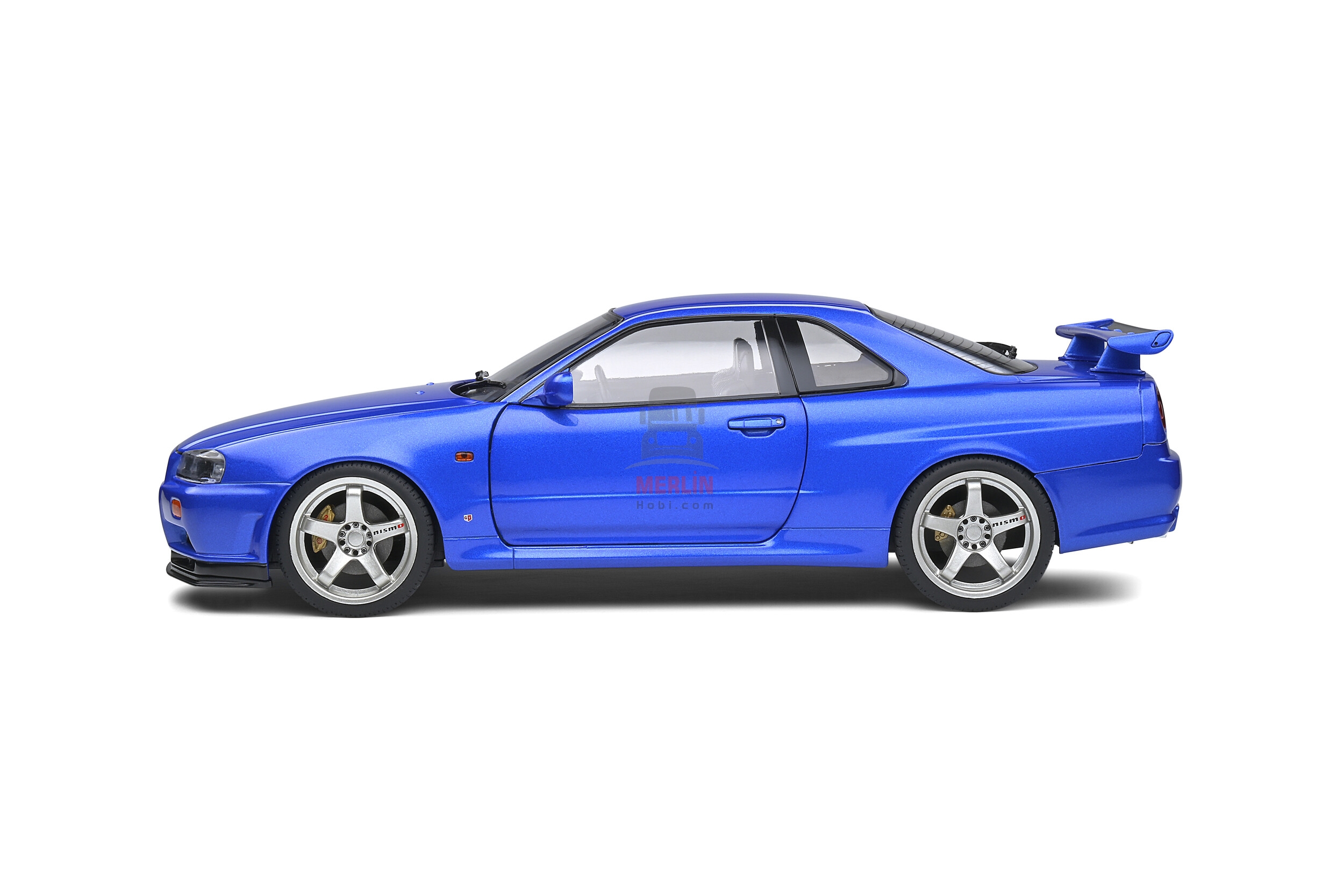 1/18 -NISSAN SKYLINE (R34) GT-R – BAYSIDE BLUE – 1999