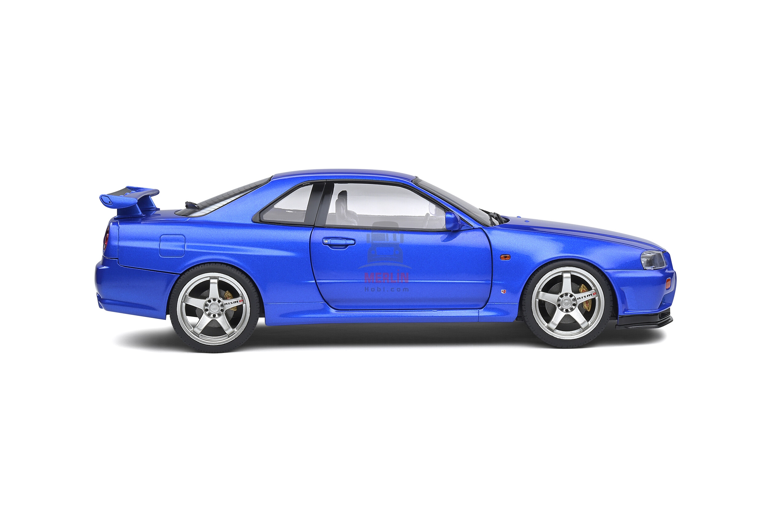 1/18 -NISSAN SKYLINE (R34) GT-R – BAYSIDE BLUE – 1999
