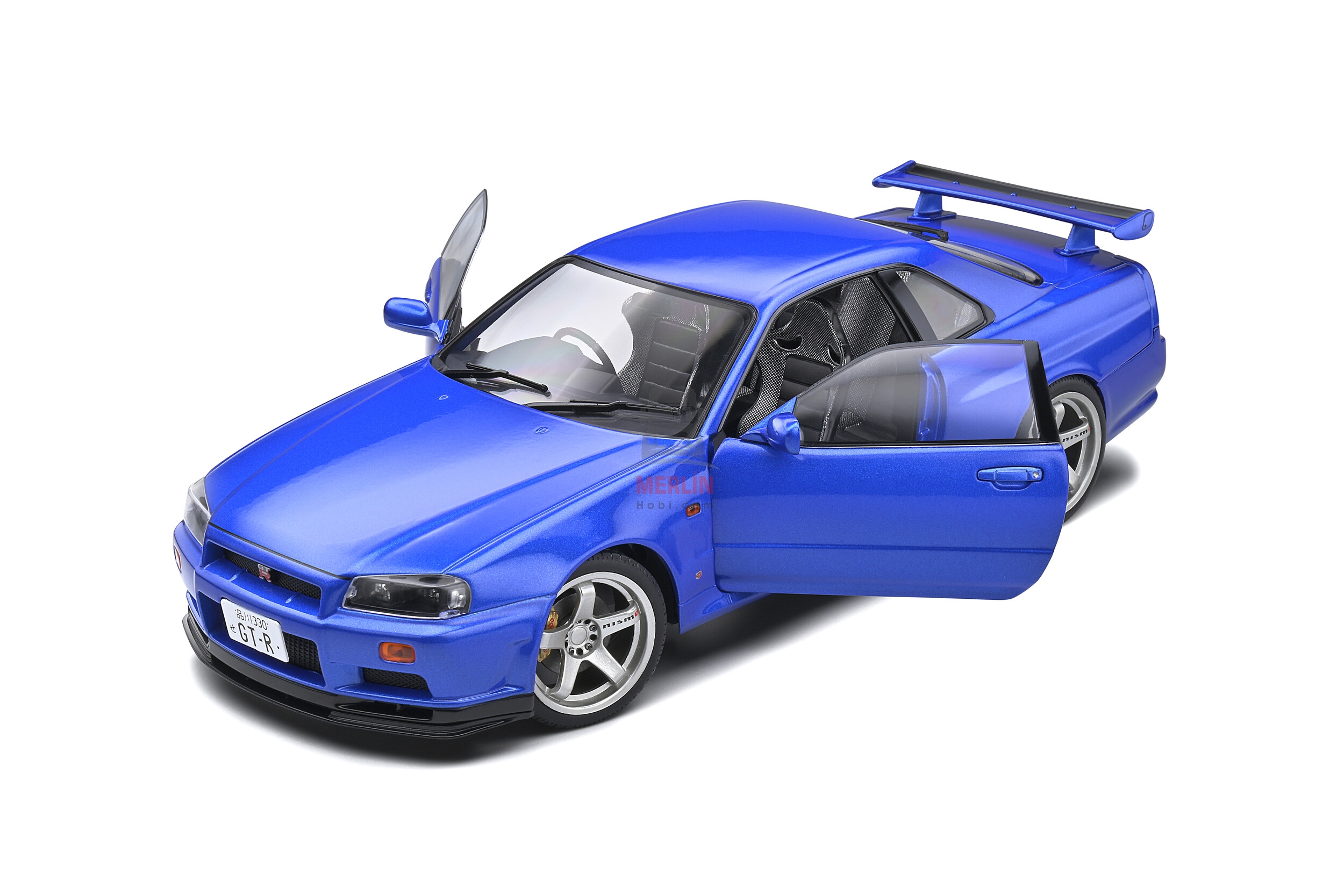 1/18 -NISSAN SKYLINE (R34) GT-R – BAYSIDE BLUE – 1999