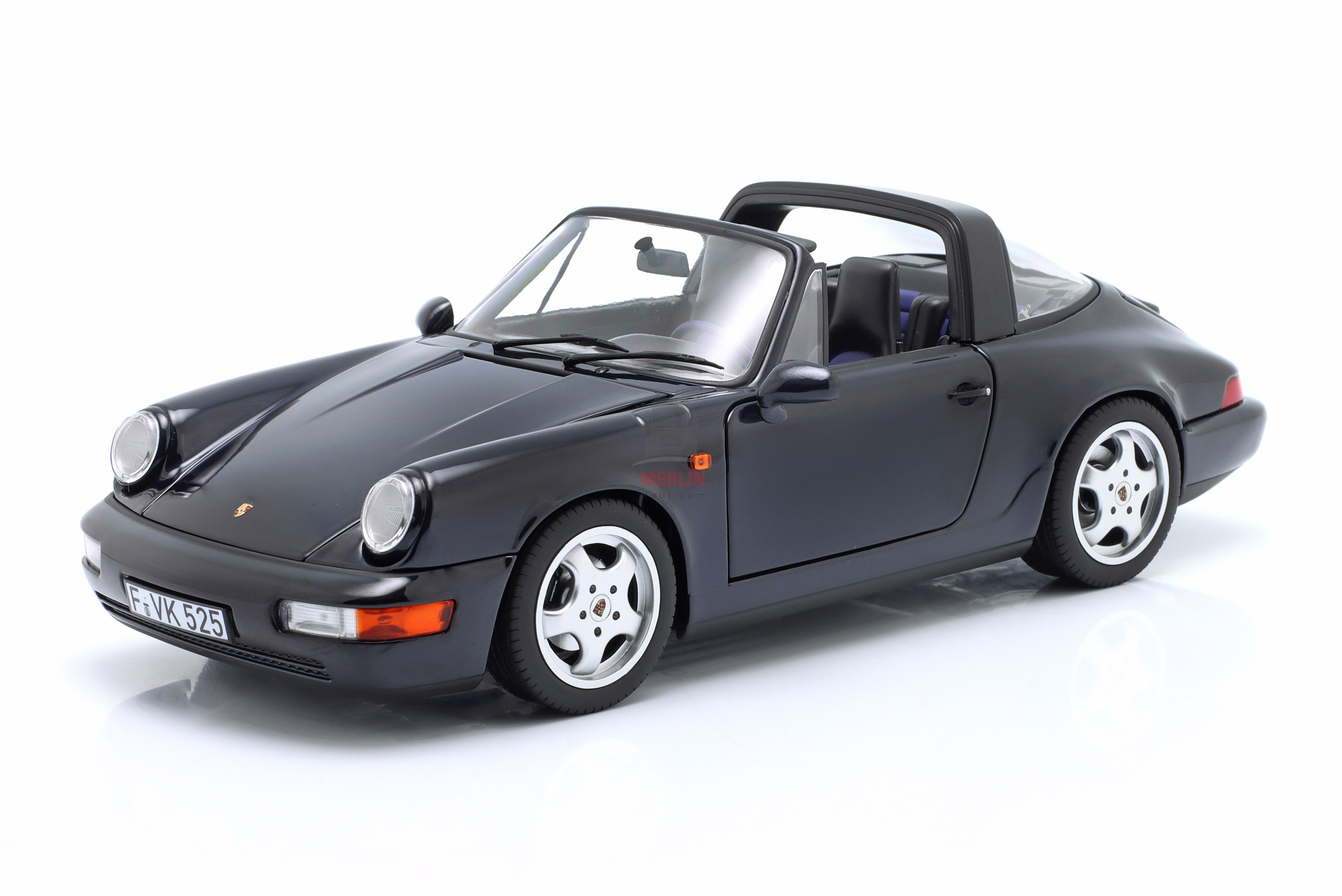 1/18  Norev Porsche 911 Carrera 4 Targa 1991 Blue metallic