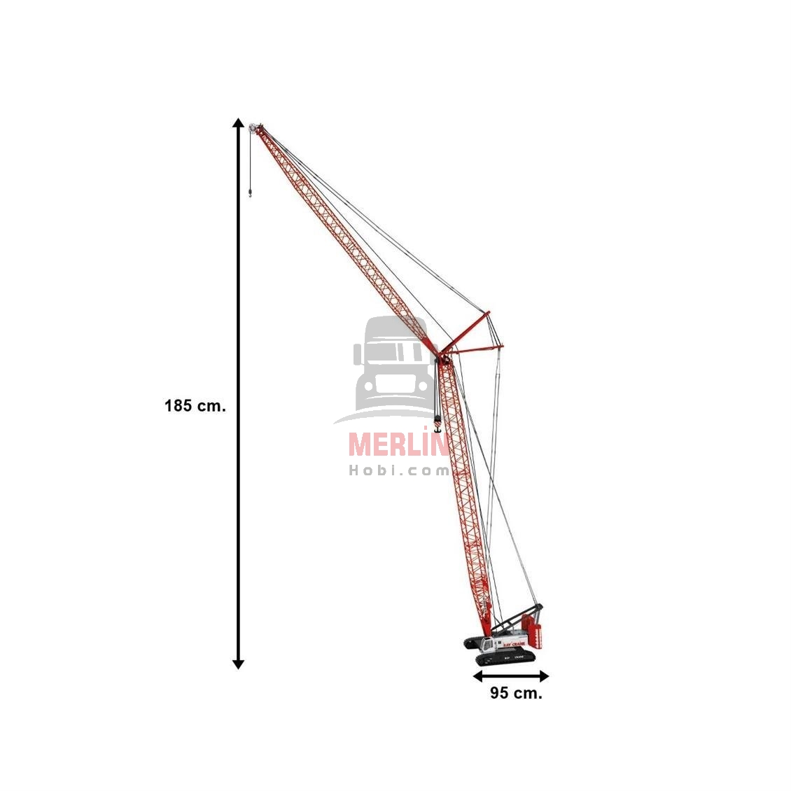 1/50  - Bay Crane - Liebherr LR1300 Kafes Bomlu Paletli Vinç