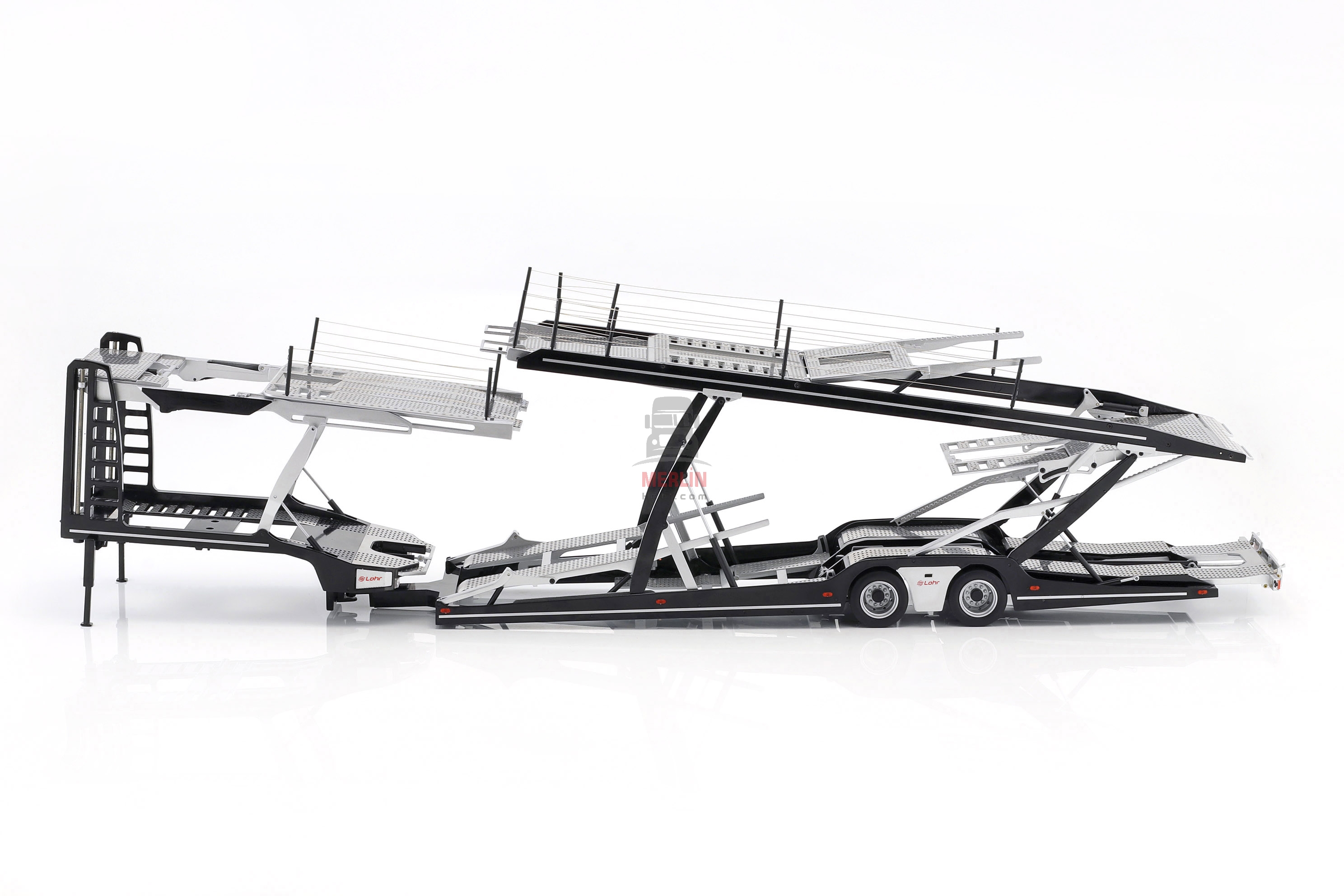 1/18 Scania V8 730S 4x2 Sarı Renk & Lohr car transporter