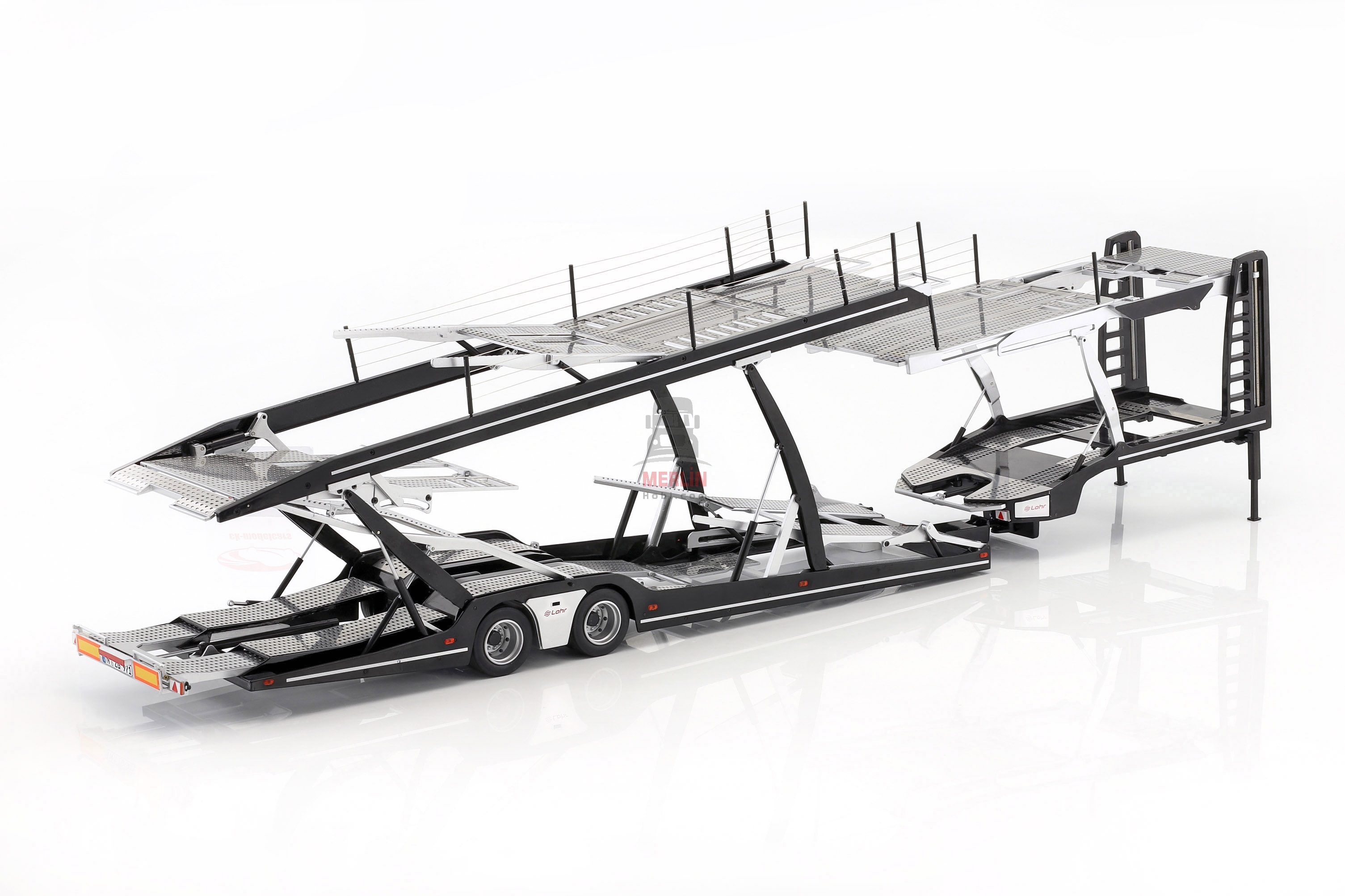 1/18 Scania V8 730S 4x2 Sarı Renk & Lohr car transporter
