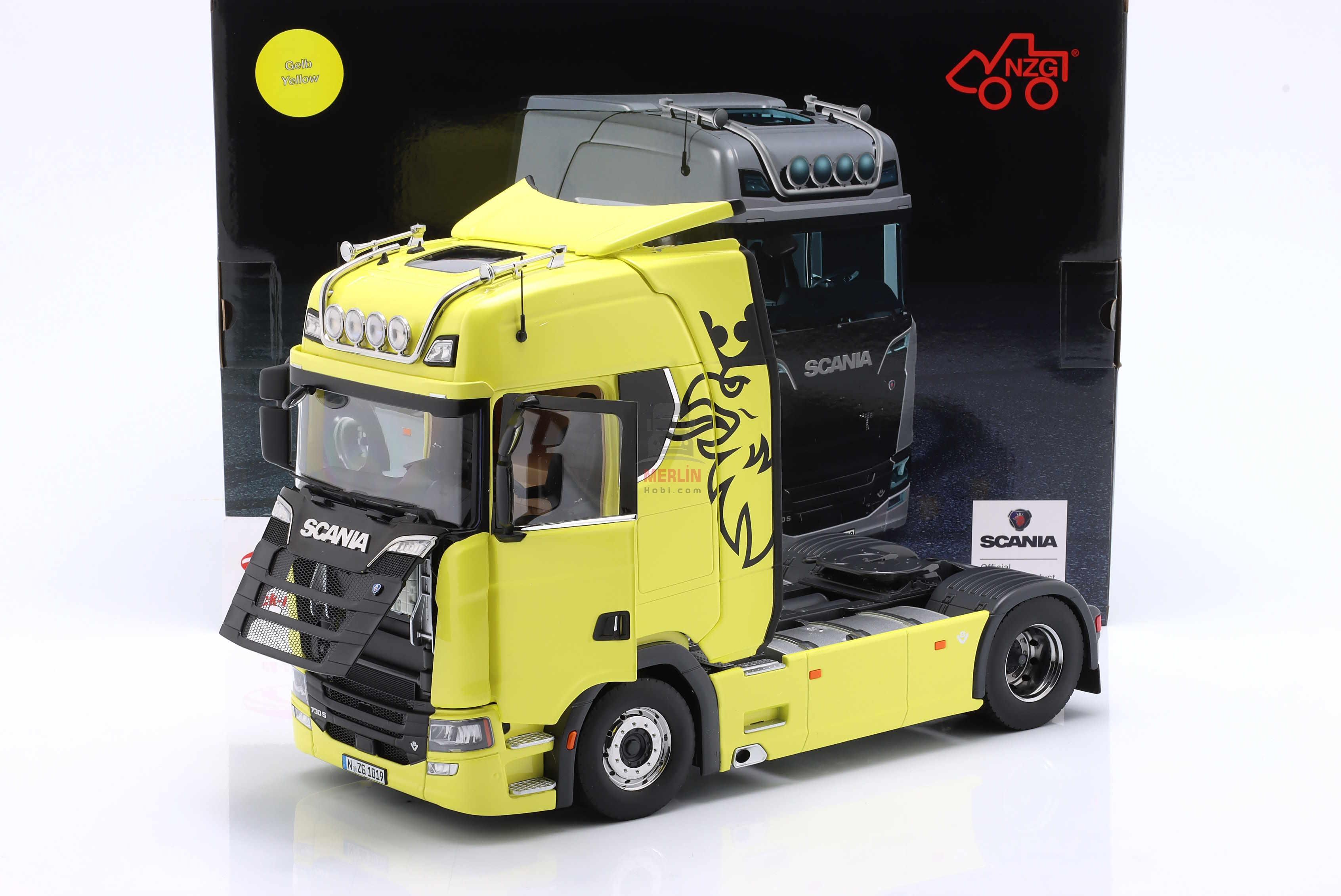 1/18 Scania V8 730S 4x2 - Sarı Renk