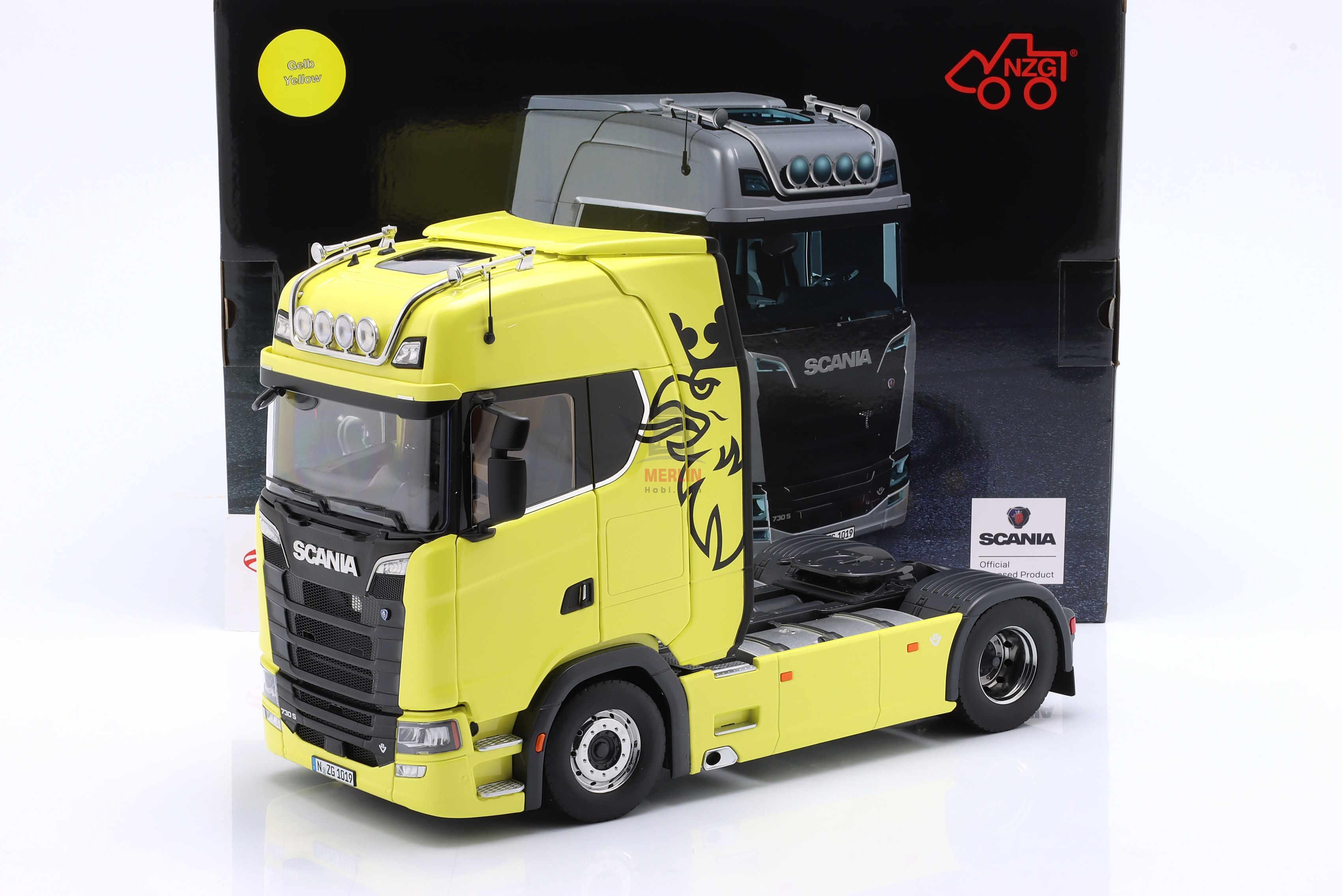 1/18 Scania V8 730S 4x2 - Sarı Renk