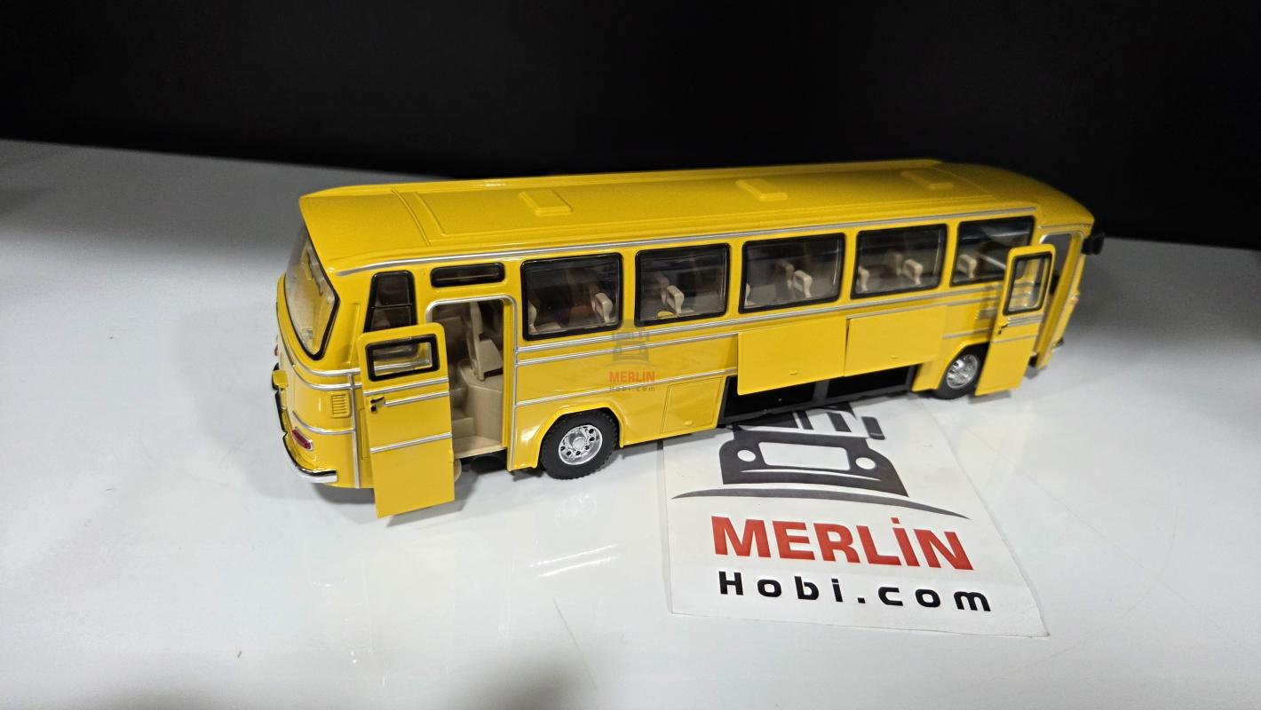 1/43 Ölçek - Mercedes Benz O302 Klasik Otobüs - Sarı Renk