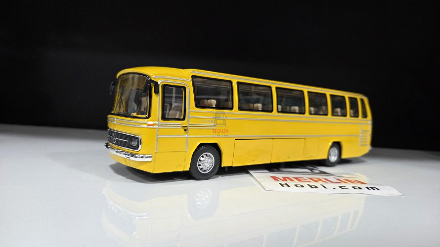 1/43 Ölçek - Mercedes Benz O302 Klasik Otobüs - Sarı Renk
