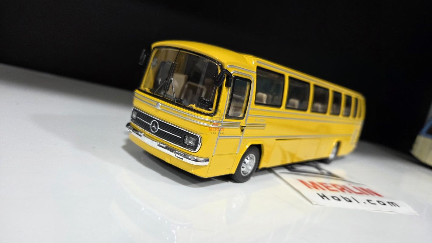 1/43 Ölçek - Mercedes Benz O302 Klasik Otobüs - Sarı Renk