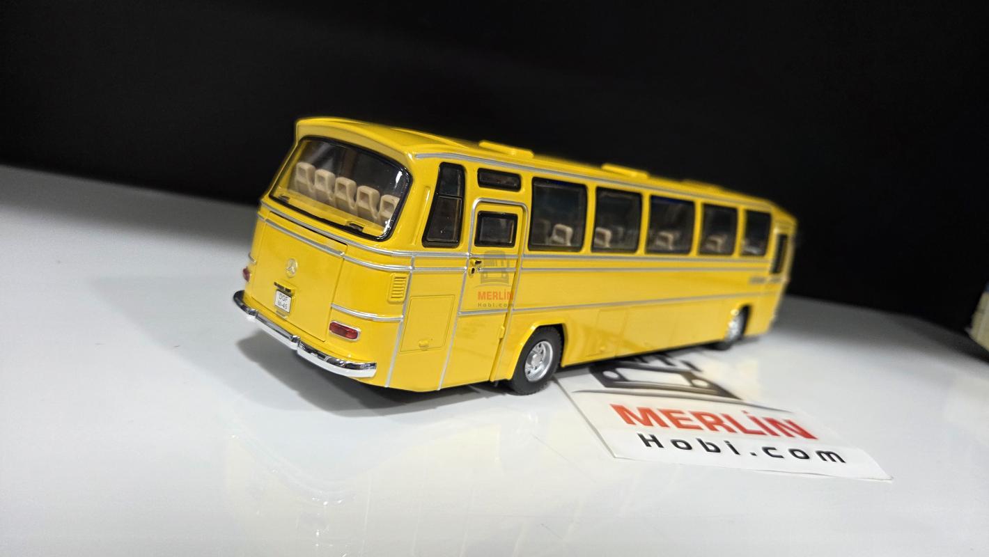 1/43 Ölçek - Mercedes Benz O302 Klasik Otobüs - Sarı Renk