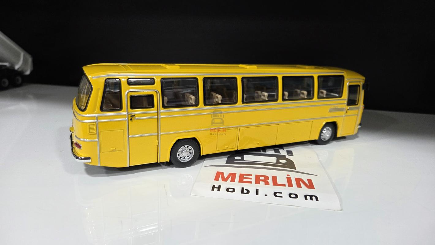 1/43 Ölçek - Mercedes Benz O302 Klasik Otobüs - Sarı Renk