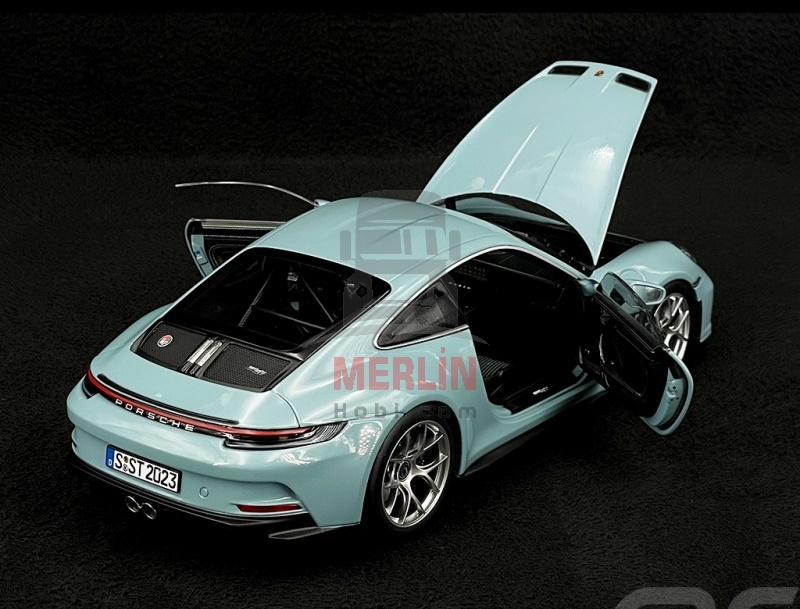 1/18 Norev Porsche 911 S/T 2023 Bleu Meissen 