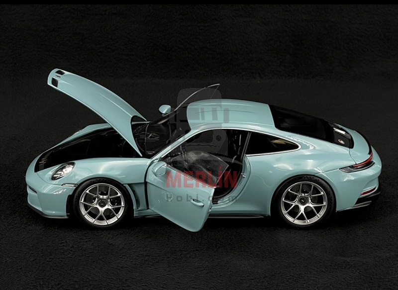 1/18 Norev Porsche 911 S/T 2023 Bleu Meissen 
