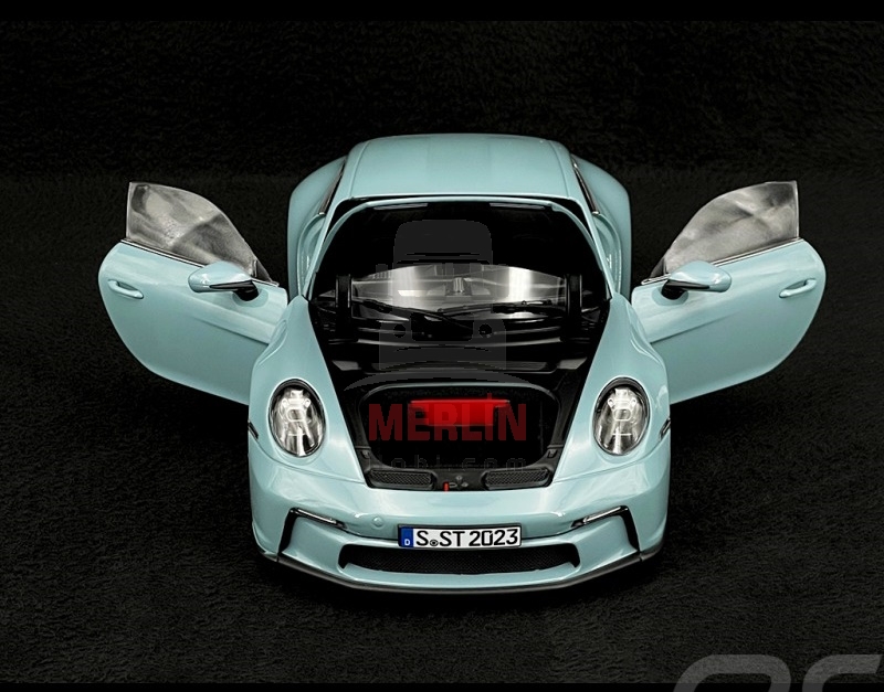 1/18 Norev Porsche 911 S/T 2023 Bleu Meissen 