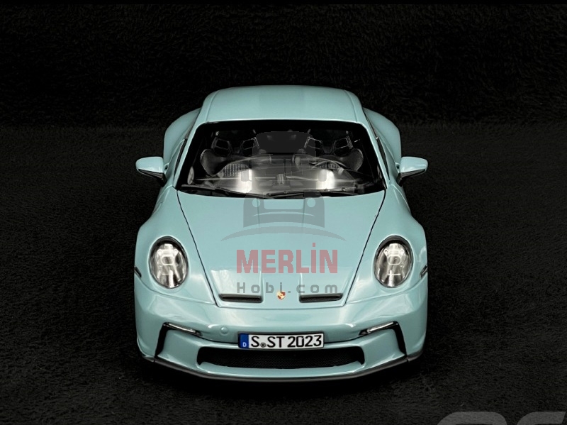 1/18 Norev Porsche 911 S/T 2023 Bleu Meissen 