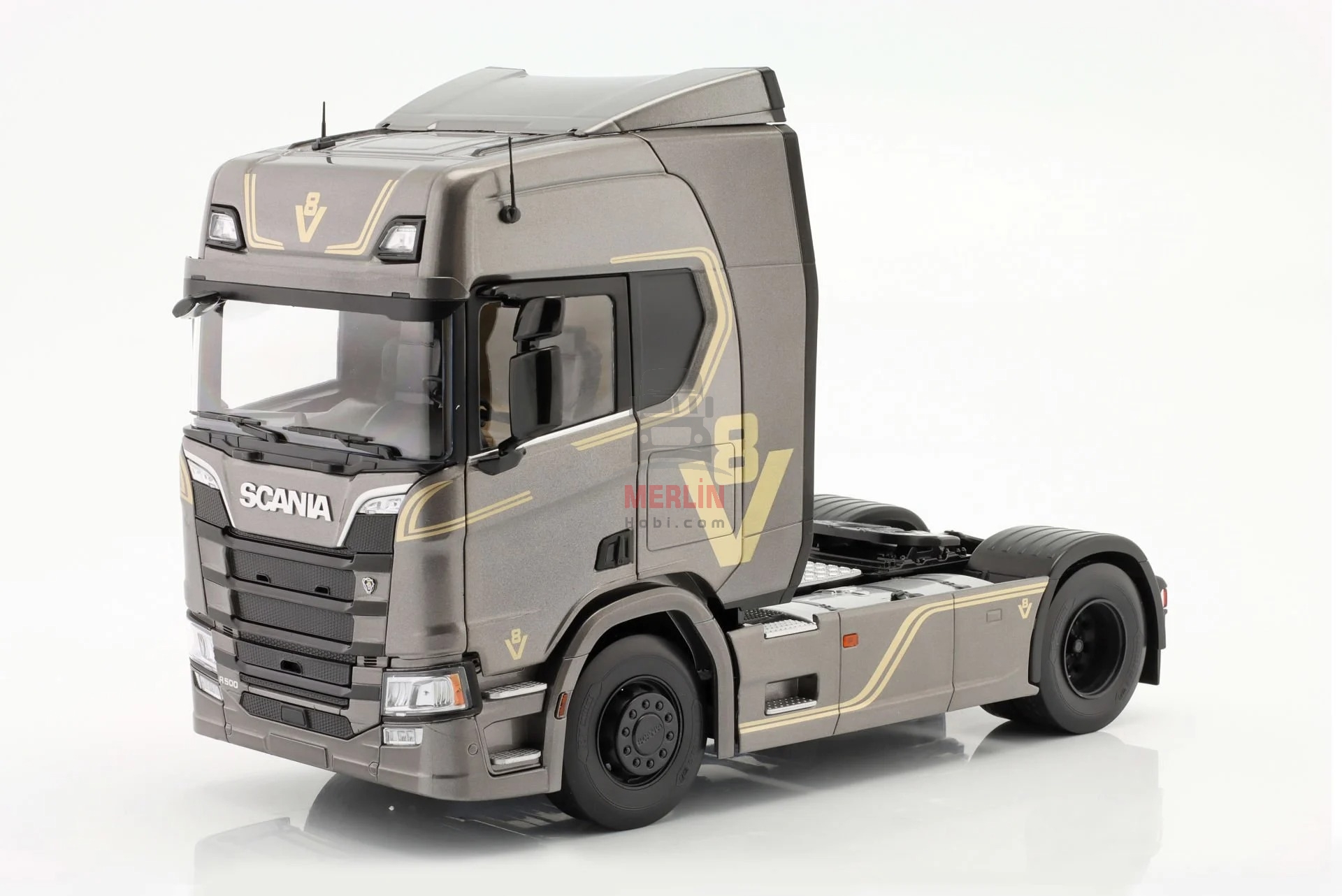 1/18 SCANIA - R-SERIES TOPLINE V8 -  Gri V8