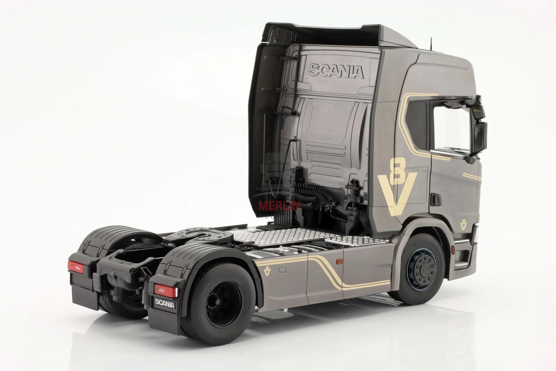 1/18 SCANIA - R-SERIES TOPLINE V8 -  Gri V8