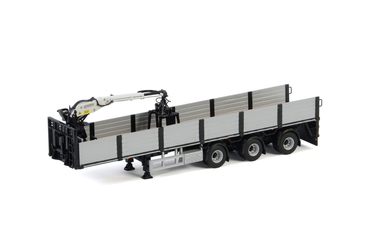 1/50 BRICK TRAILER BLACK - 3 AXLE Dorse Trailer