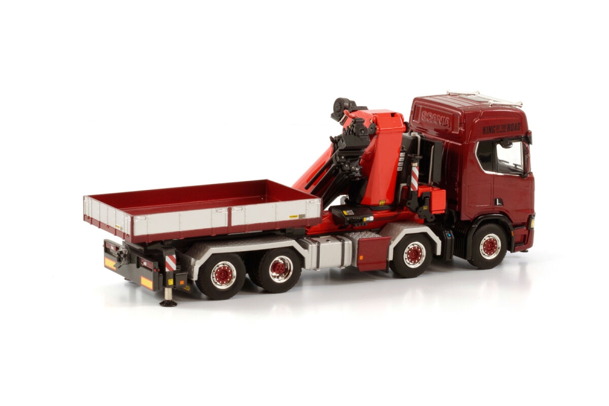 1/50 Scania R HIGHLINE CR20H 8x4 SWAP BODY + PALFINGER PK 135.002 TEC7 + JIB Vinçler