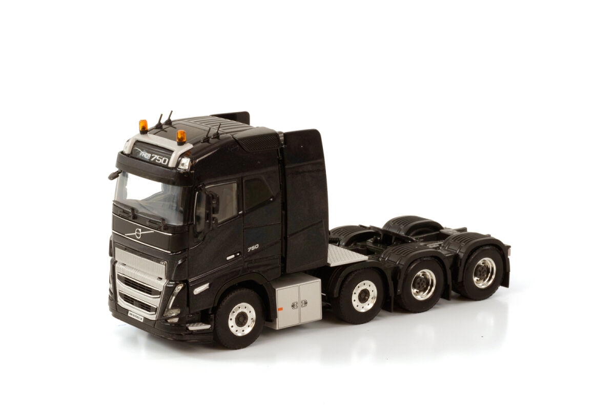 1/50 - Volvo FH5 Globerotter XL 750  8x4 - Siyah Tır Çekici