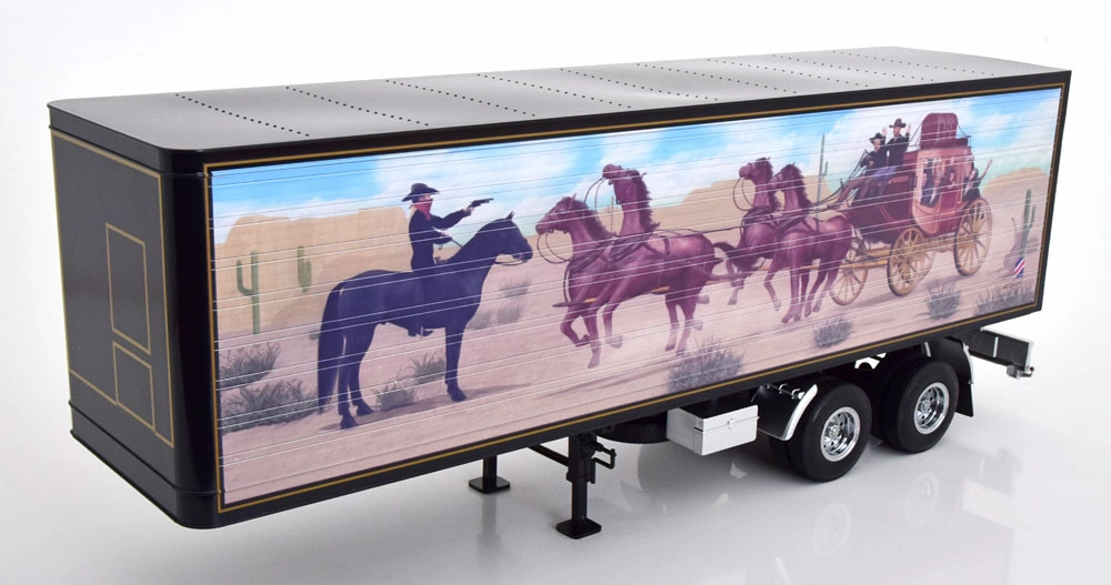 1/18 Semi-Trailer schwarz/Dekor 1:18 Road Kings