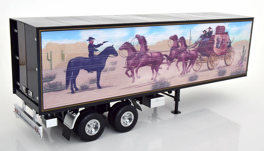 1/18 Semi-Trailer schwarz/Dekor 1:18 Road Kings