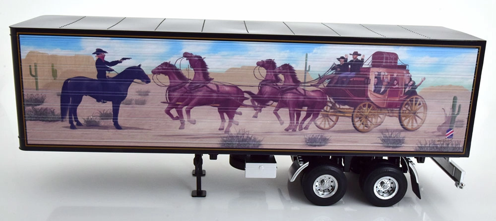 1/18 Semi-Trailer schwarz/Dekor 1:18 Road Kings