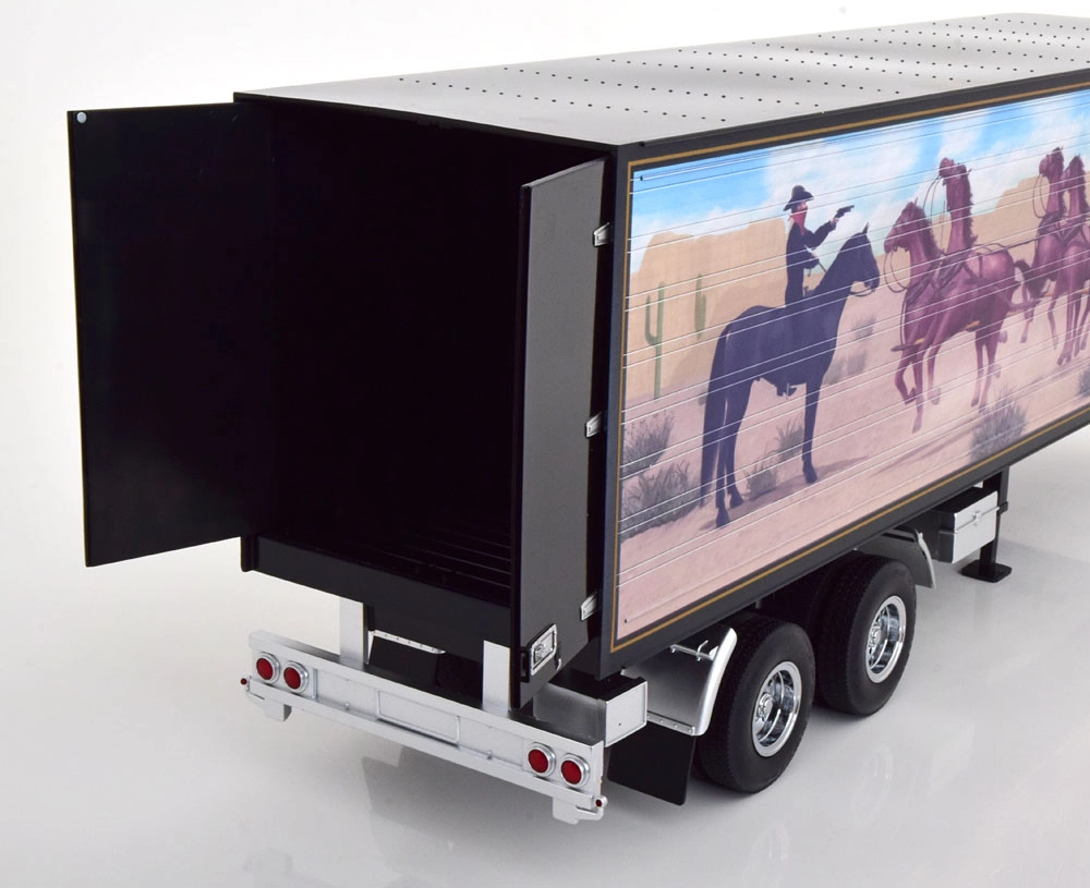 1/18 Semi-Trailer schwarz/Dekor 1:18 Road Kings