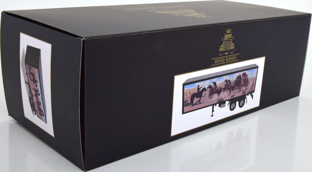 1/18 Semi-Trailer schwarz/Dekor 1:18 Road Kings