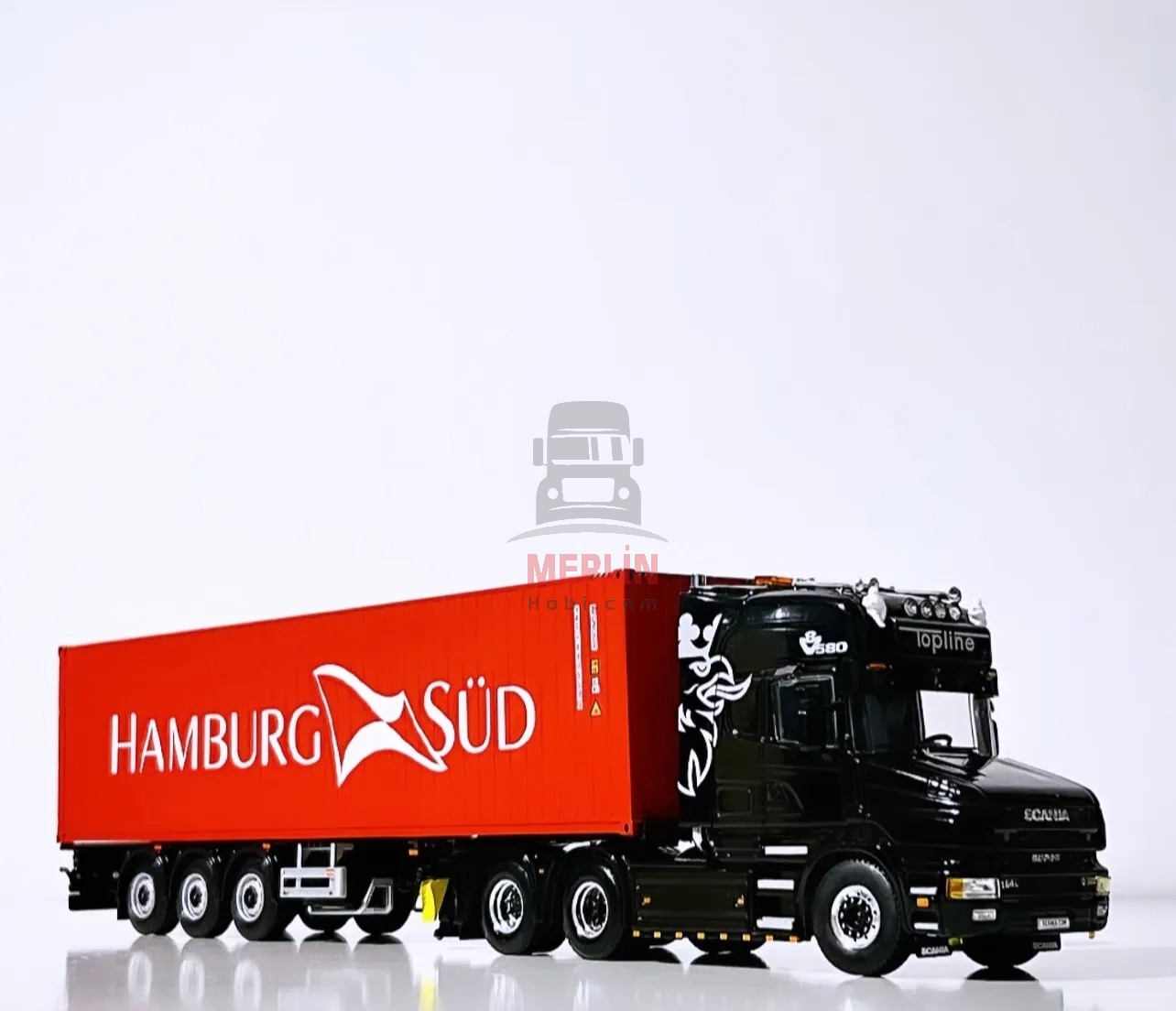 1/50 - Scania 164L Torpedo   + 40ft Hamburg Konteyner 