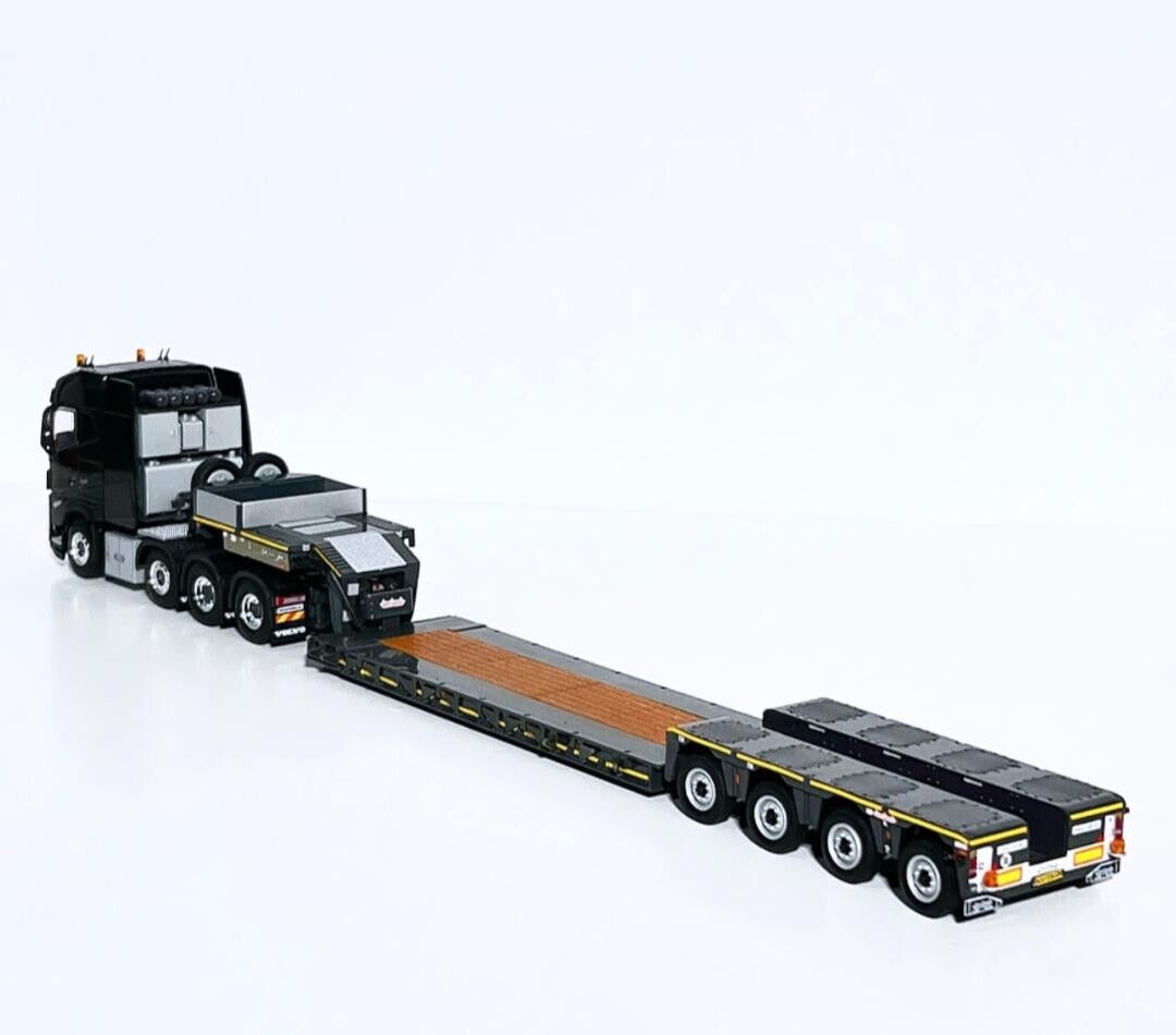 1/50 Volvo FH5 XL 750 8x4 + Low Loader 4 Axle - Merlin Hobi