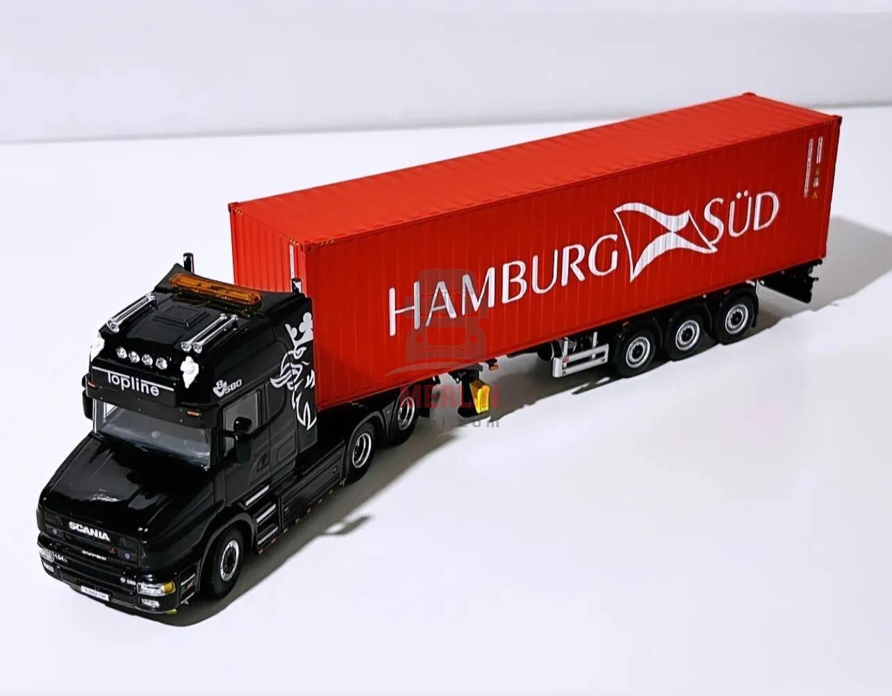 1/50 - Scania 164L Torpedo   + 40ft Hamburg Konteyner 