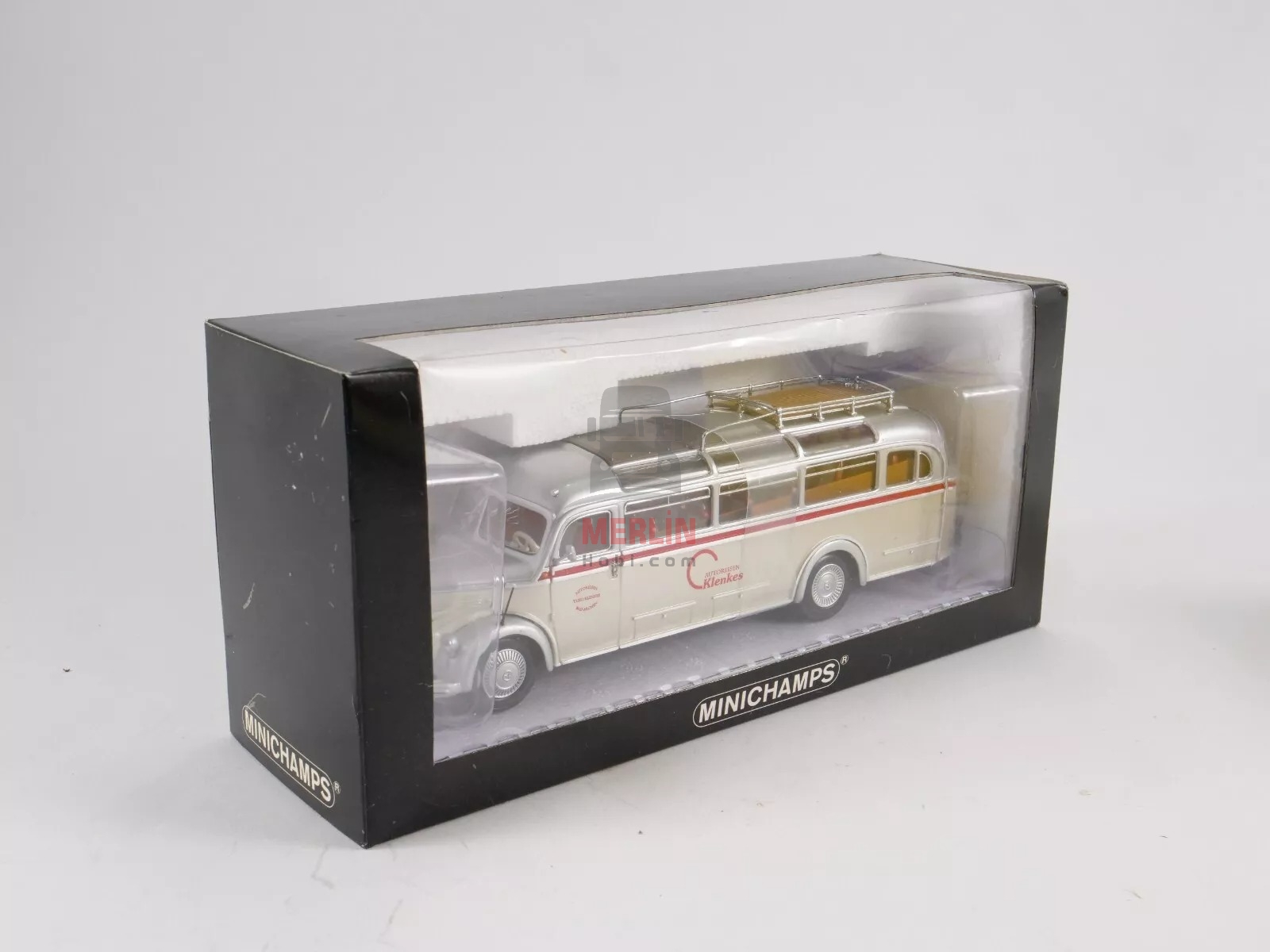 1/43 scale - Minichamps Mercedez Benz 0 3500 Klenkes Reisen
