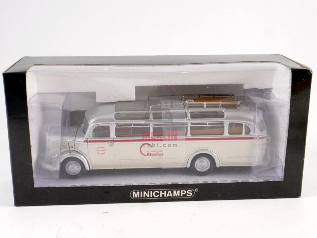 1/43 scale - Minichamps Mercedez Benz 0 3500 Klenkes Reisen
