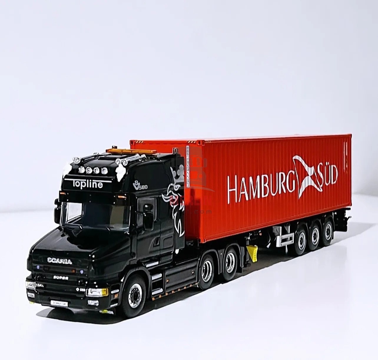 1/50 - Scania 164L Torpedo   + 40ft Hamburg Konteyner 