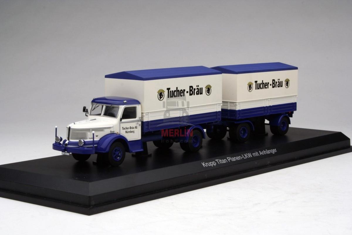 1/43 Krupp Titan Land-Train Truck  Tucher Brau -Schuco