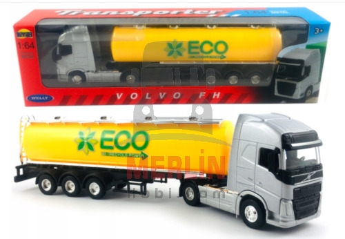 1/64 - Volvo FH4 4x2 ve Tanker Dorse  Welly Tır Çekici