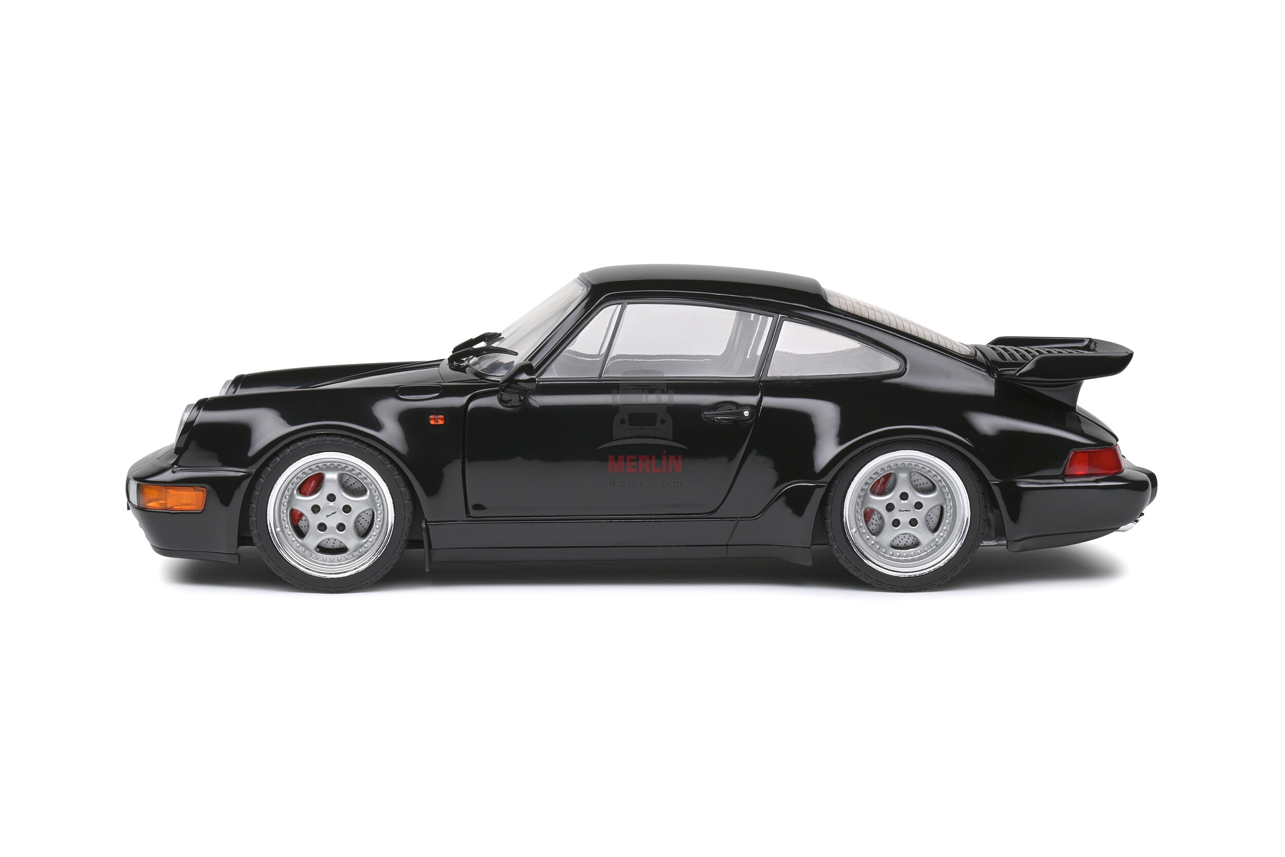 Solido 1/18 Scale S1803404 - Porsche 911 (964) Turbo 3.6 – Black – 1993