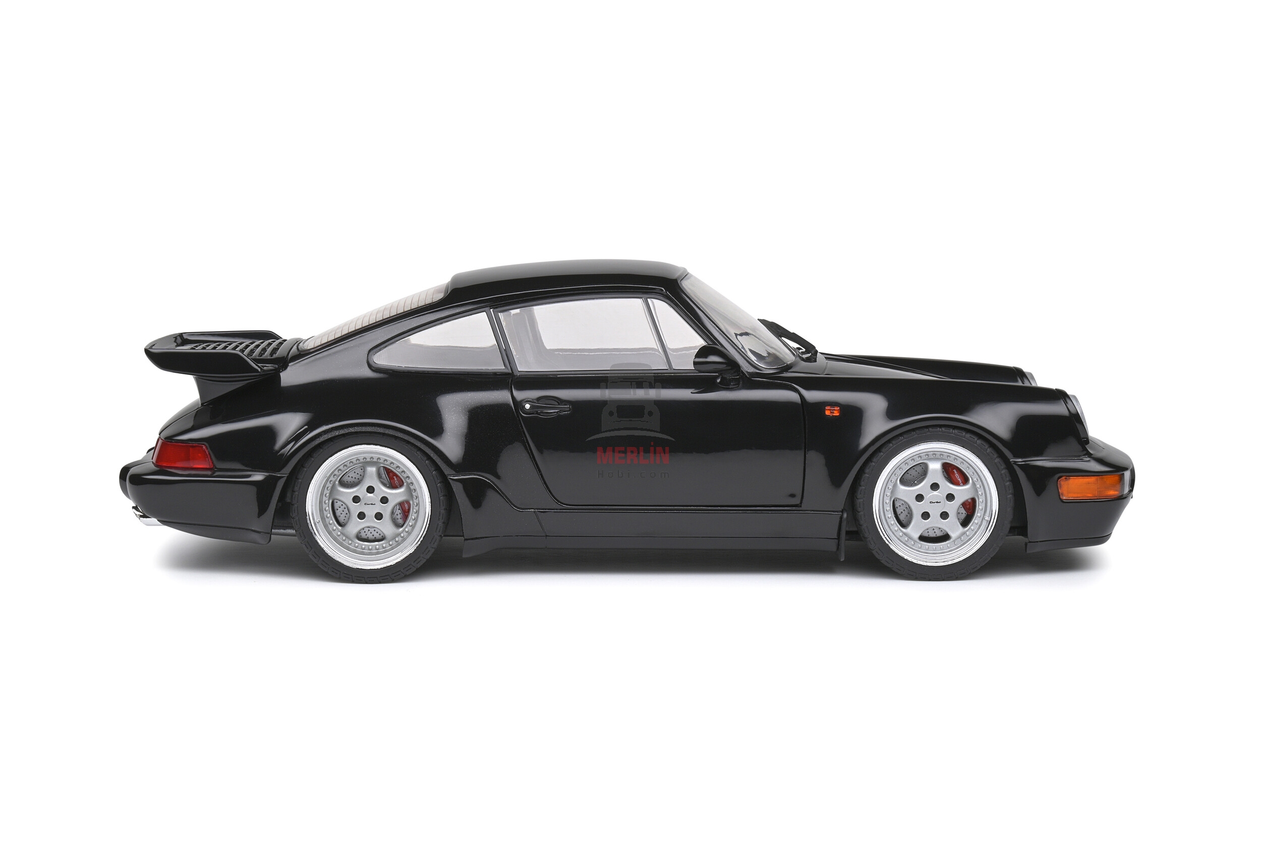 Solido 1/18 Scale S1803404 - Porsche 911 (964) Turbo 3.6 – Black – 1993