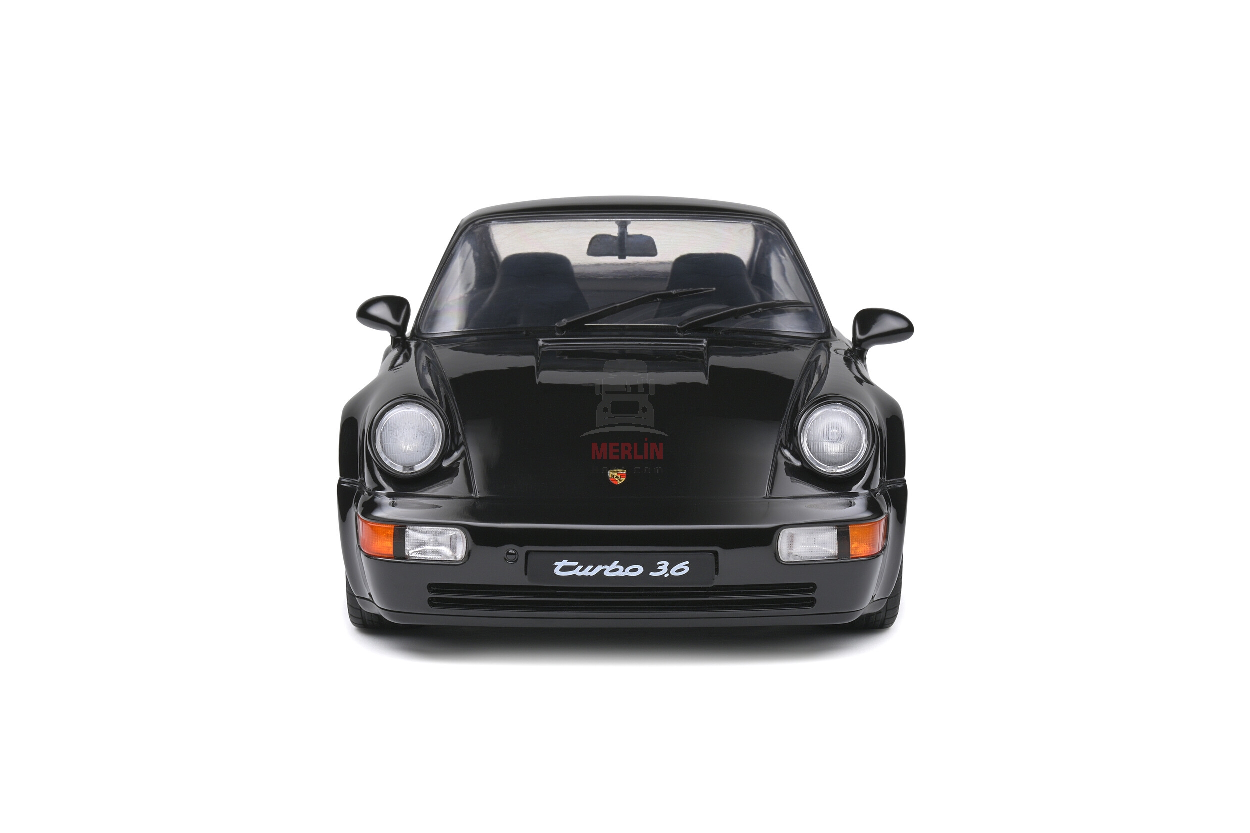 Solido 1/18 Scale S1803404 - Porsche 911 (964) Turbo 3.6 – Black – 1993