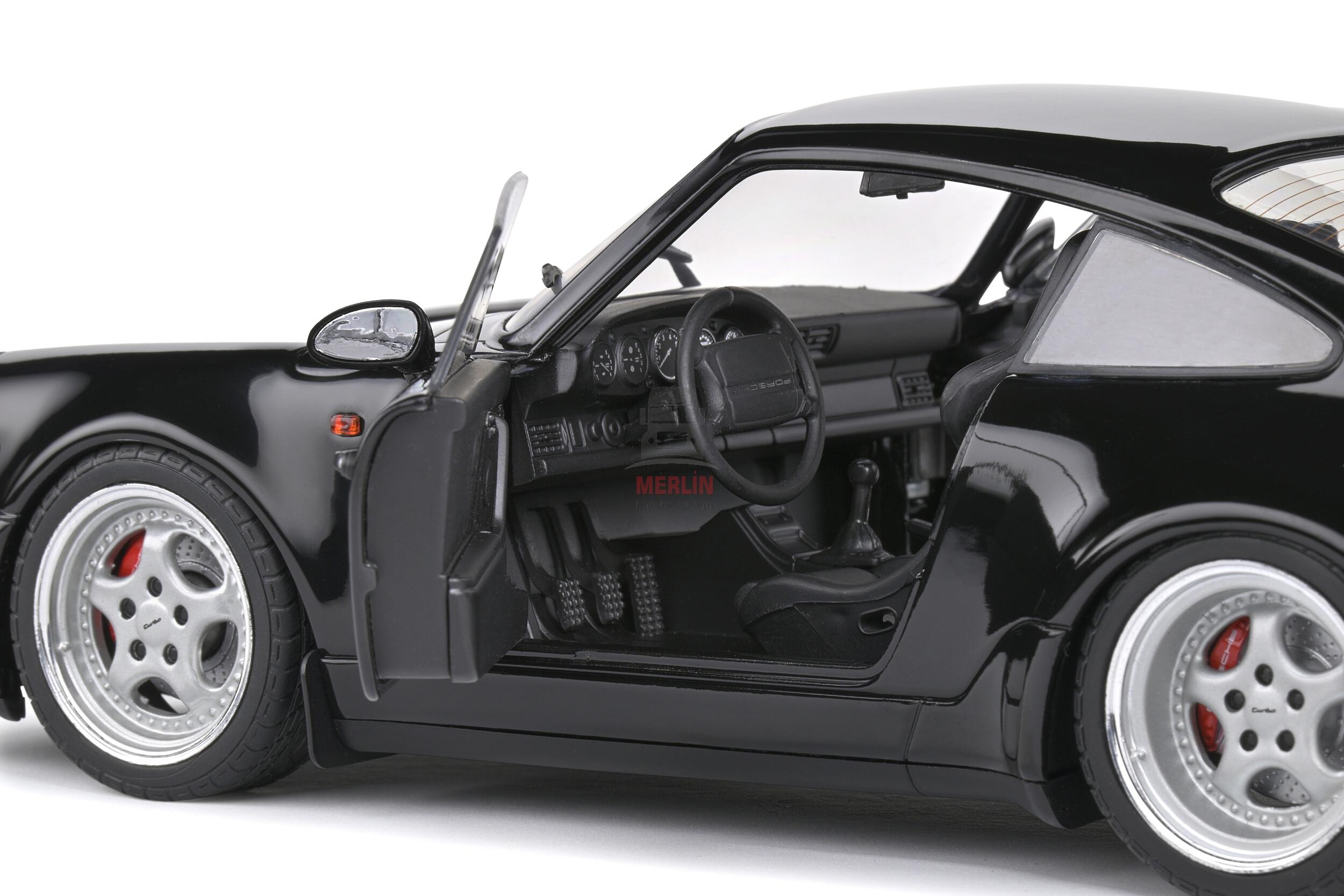 Solido 1/18 Scale S1803404 - Porsche 911 (964) Turbo 3.6 – Black – 1993