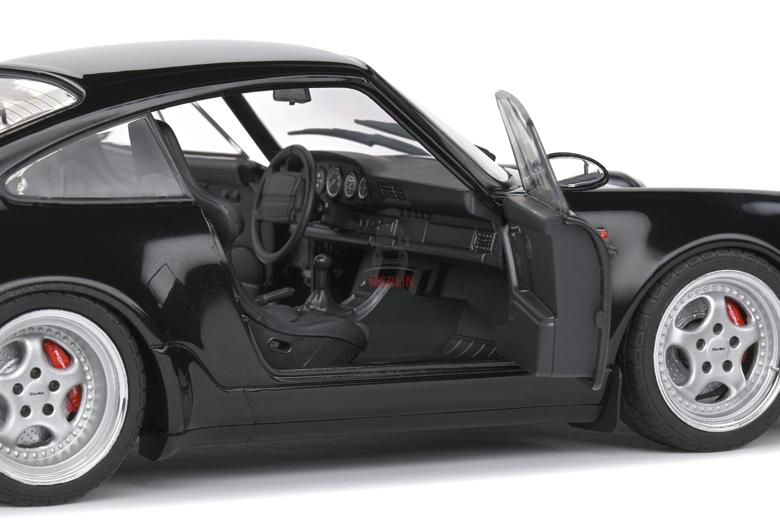 Solido 1/18 Scale S1803404 - Porsche 911 (964) Turbo 3.6 – Black – 1993