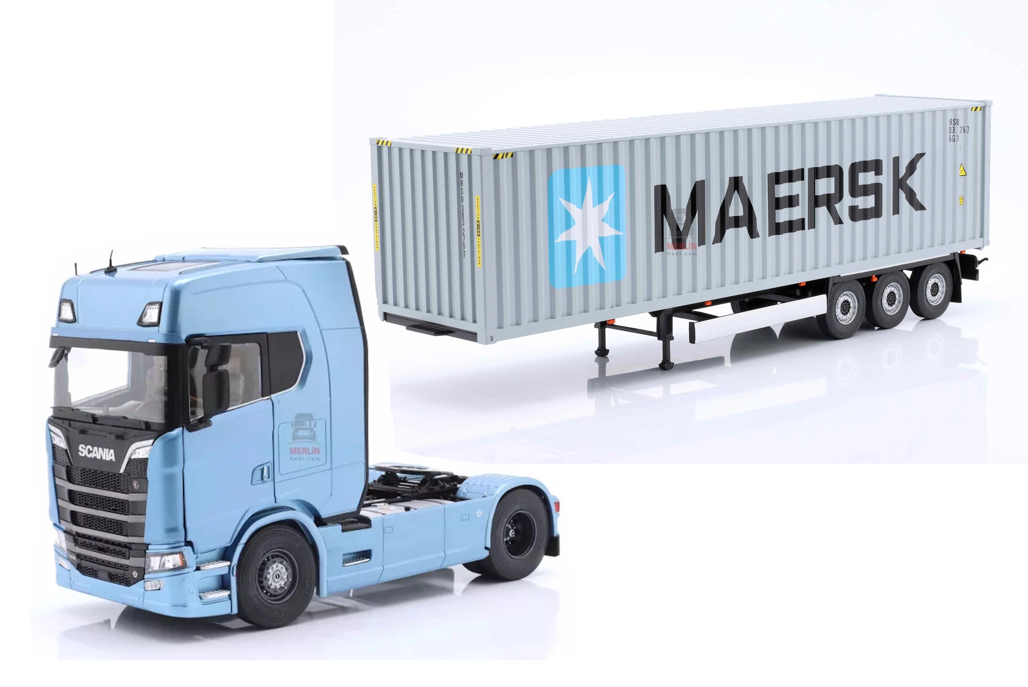 1/24 Scania S770 Highline + Maersk Konteyner Treyler – Solido