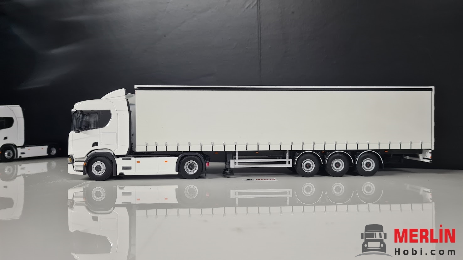 1/50 Scania Nextgen R730 4x2  + Perdeli / Tenteli Dorse Tır Çekici