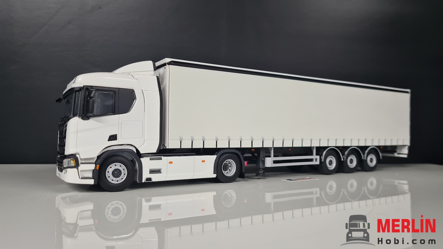 1/50 Scania Nextgen R730 4x2  + Perdeli / Tenteli Dorse Tır Çekici