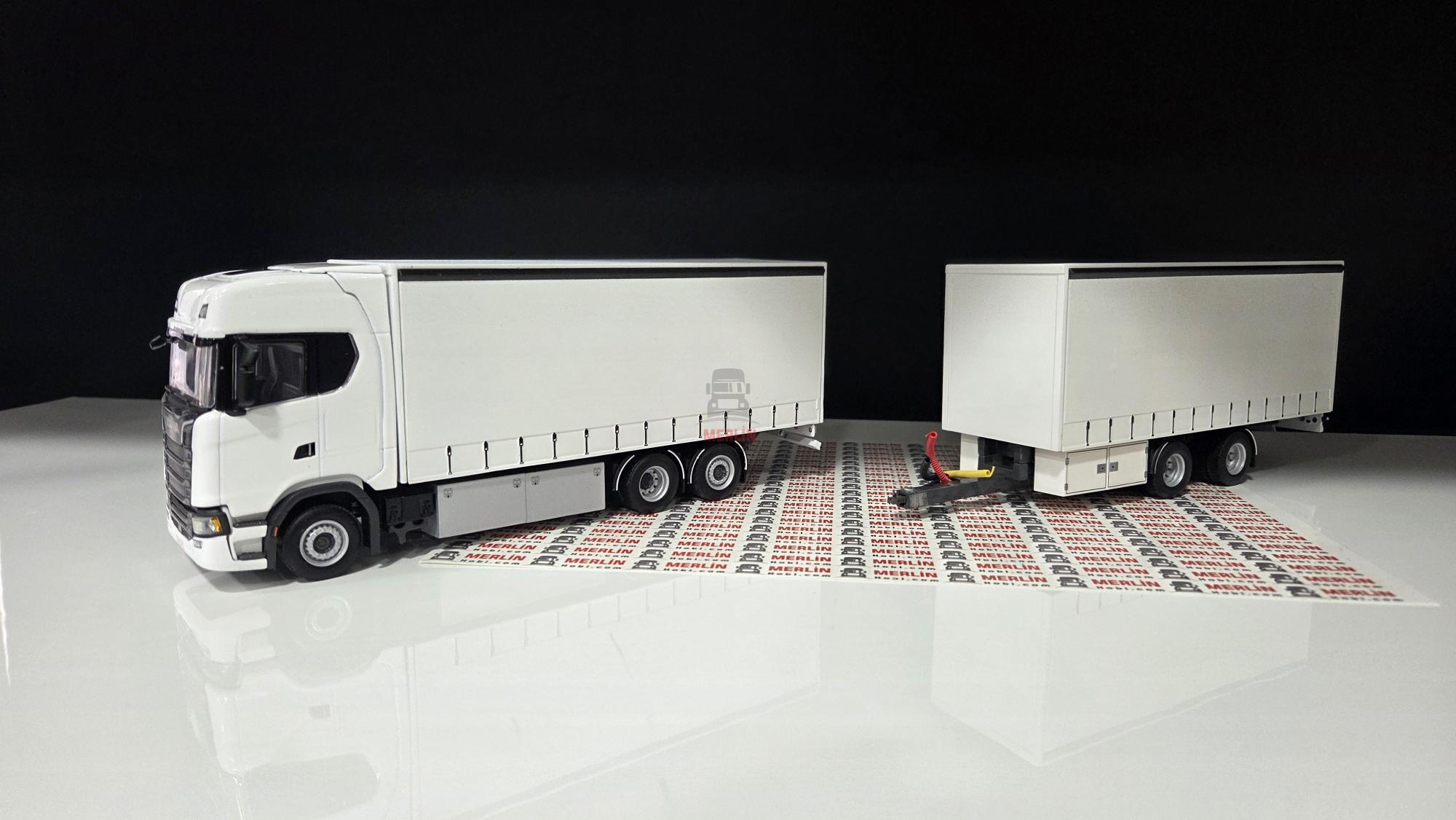 1/50 Rigid; Scania Highline 6x2 Kamyon + Tenteli Römork
