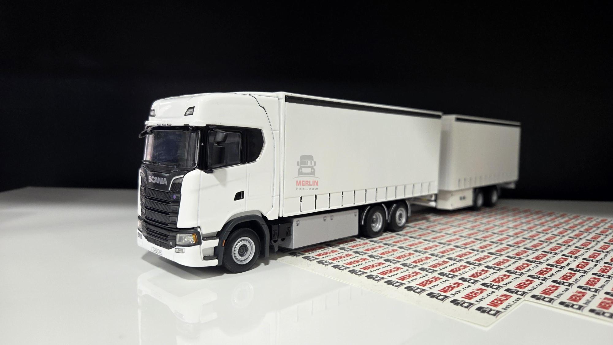 1/50 Rigid; Scania Highline 6x2 Kamyon + Tenteli Römork