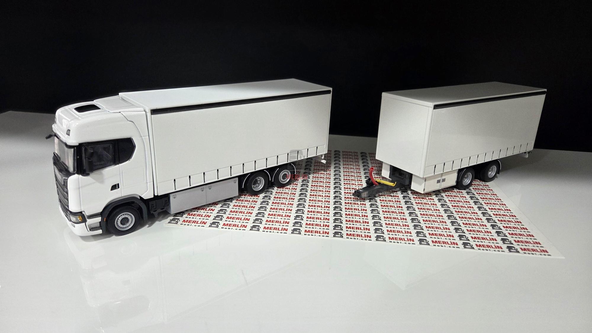 1/50 Rigid; Scania Highline 6x2 Kamyon + Tenteli Römork